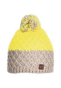 Czapka damska z pomponem Viking Mana. Kolor: wielokolorowy, żółty, brązowy. Styl: sportowy
