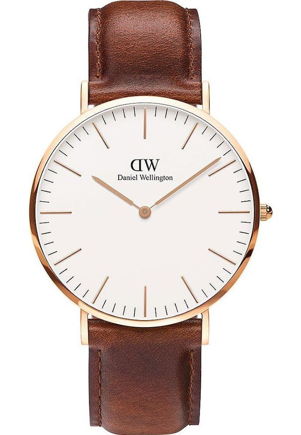 Zegarek męski Daniel Wellington DW00100006 brązowy. Kolor: brązowy