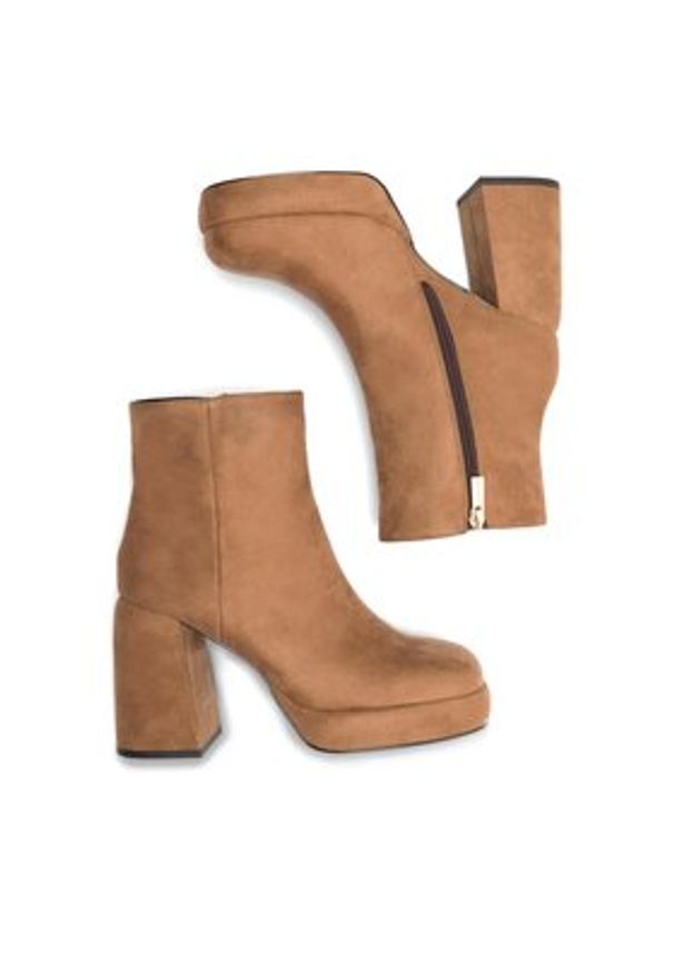 Jenny Fairy Botki KLARE WYL3592-1 Brązowy. Kolor: brązowy. Materiał: materiał