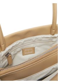 Tommy Jeans Torebka Tjw American Cool Med Tote AW0AW17297 Beżowy. Kolor: beżowy. Materiał: skórzane #5
