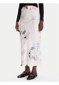 Desigual Spódnica maxi Paul 25WWFW07 Biały Regular Fit. Kolor: biały. Materiał: wiskoza