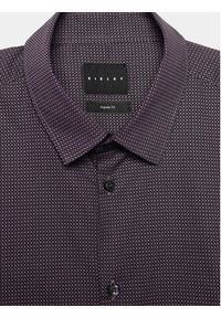 Sisley Koszula 5PFRSQ02D Fioletowy Regular Fit. Kolor: fioletowy. Materiał: bawełna #4