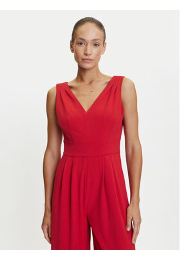 Tatuum Kombinezon Fang T2504.075 Czerwony Wide Leg. Kolor: czerwony. Materiał: syntetyk