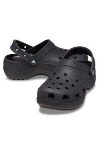 Crocs Klapki Classic Platform Glitter Clog W 207241 Czarny. Kolor: czarny. Obcas: na platformie #6