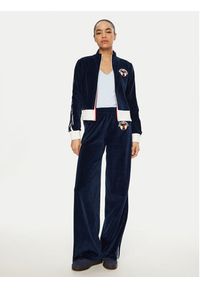 Tommy Jeans Bluza Velvet DW0DW20565 Granatowy Slim Fit. Kolor: niebieski. Materiał: bawełna #5