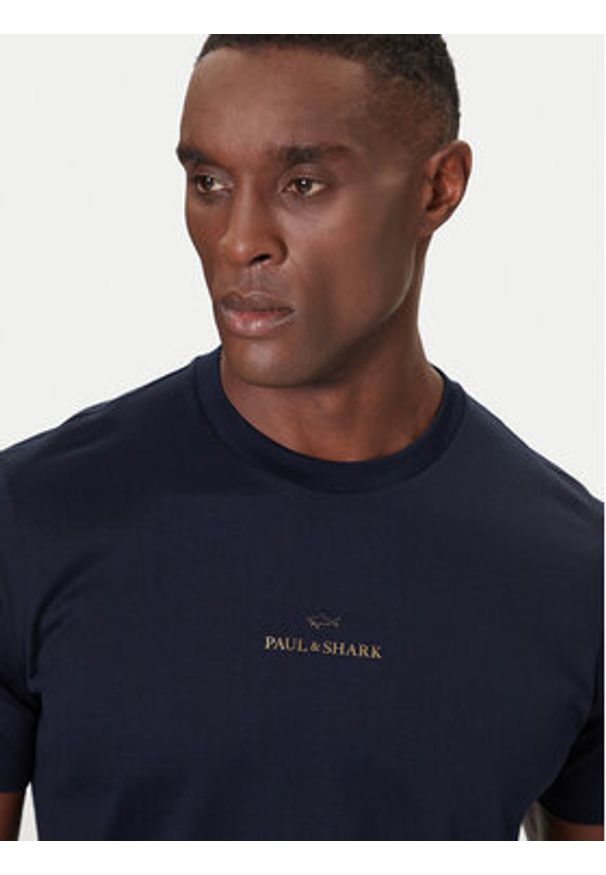 PAUL & SHARK - Paul&Shark T-Shirt 99311008 Granatowy Regular Fit. Kolor: niebieski. Materiał: bawełna