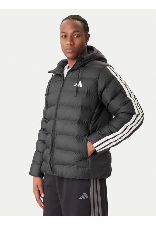 Adidas - adidas Kurtka zimowa Essentials Climawarm 3-Stripes JM8355 Czarny Regular Fit. Kolor: czarny. Materiał: syntetyk. Sezon: zima
