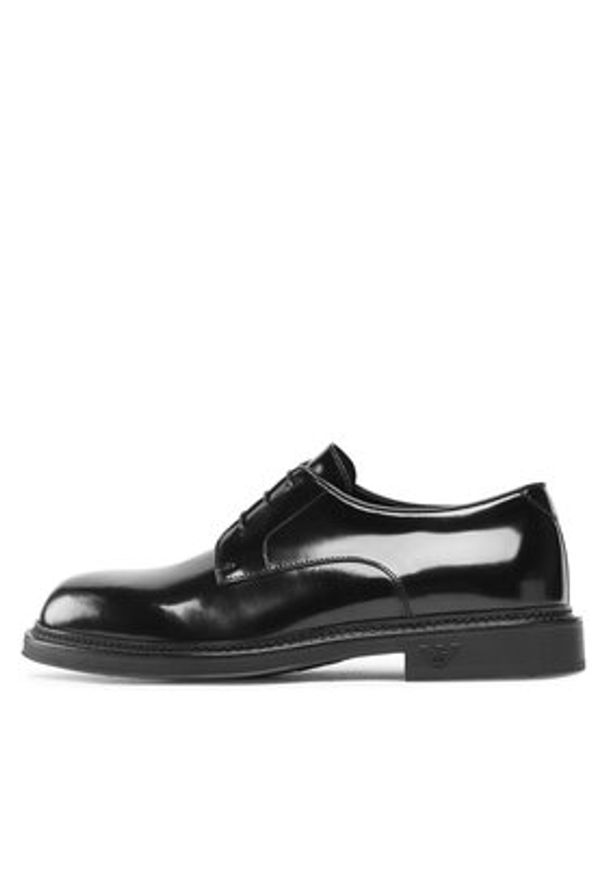 Emporio Armani Półbuty X4C653 XF740 00002 Czarny. Kolor: czarny. Materiał: skóra