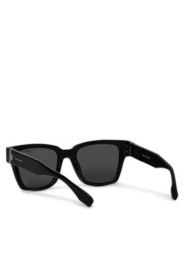 Trussardi Jeans - Trussardi Okulary przeciwsłoneczne TSM9026 Czarny. Kolor: czarny. Materiał: syntetyk