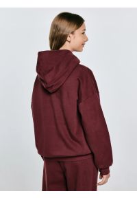 Big-Star - Bluza dziewczęca z kapturem z nadrukiem bordowa Rubilia 604. Typ kołnierza: kaptur. Kolor: czerwony. Materiał: dzianina. Wzór: nadruk. Styl: młodzieżowy, elegancki #5