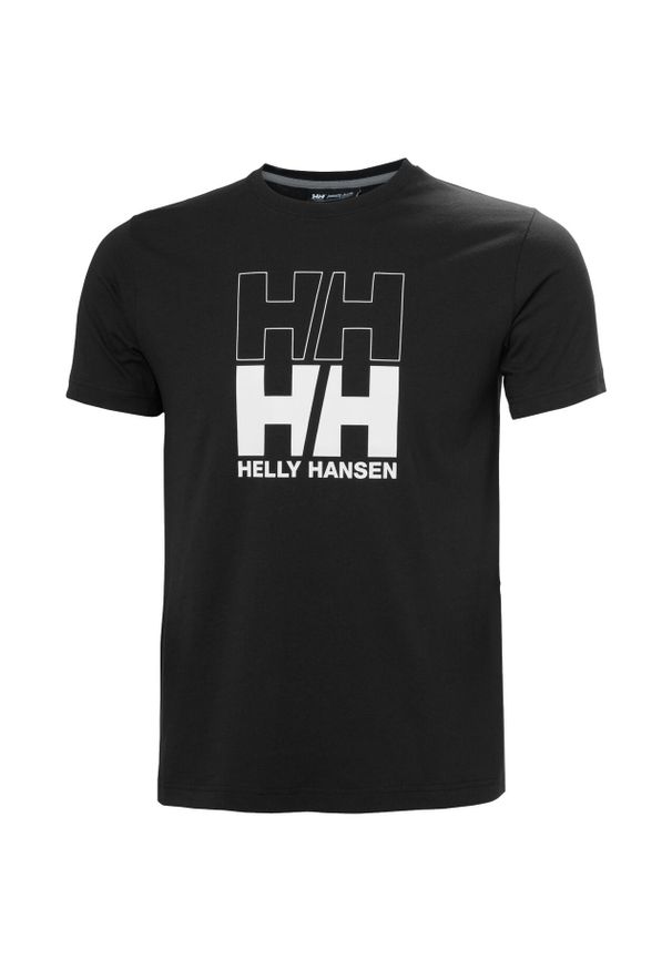 Koszulka Helly Hansen Core Graphic 2.0. Kolor: czarny. Wzór: nadruk