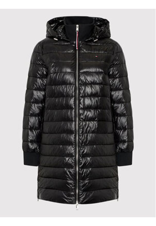 TOMMY HILFIGER - Tommy Hilfiger Kurtka przejściowa Sporty Sorona Side Zip WW0WW35089 Czarny Relaxed Fit. Kolor: czarny. Materiał: syntetyk. Styl: sportowy