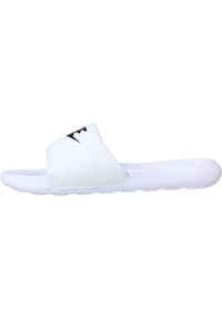 Klapki damskie Nike Victori One Slide. Okazja: na plażę. Kolor: biały, wielokolorowy, beżowy. Materiał: syntetyk, materiał. Styl: sportowy. Sport: pływanie, fitness
