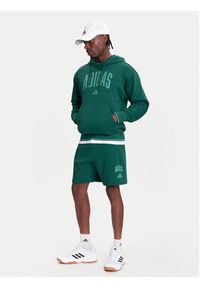 Adidas - adidas Szorty sportowe Collegiate JM1727 Zielony Regular Fit. Kolor: zielony. Materiał: bawełna. Styl: sportowy #3