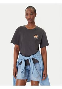 RVCA T-Shirt Pegasus EVJZT00165 Czarny Easy Fit. Kolor: czarny. Materiał: bawełna #6