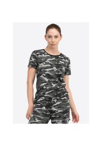 Koszulka damska Lonsdale Margill. Kolor: wielokolorowy, szary, zielony, brązowy #1