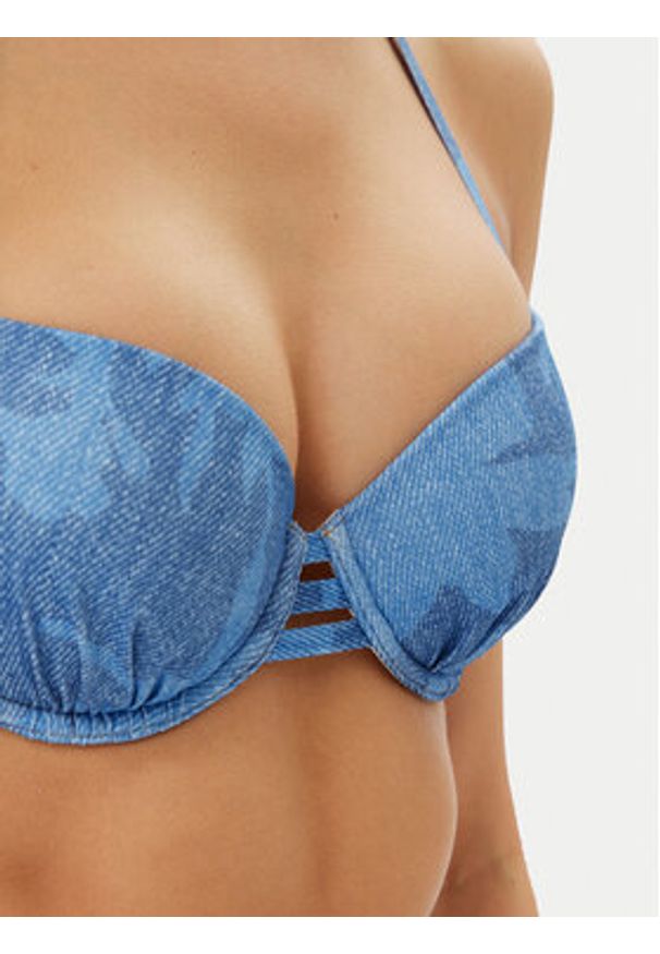 Chantelle Góra od bikini Easy Pop C22JN9 Niebieski. Kolor: niebieski. Materiał: syntetyk