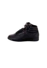 Buty do chodzenia damskie Reebok Freestyle. Wysokość cholewki: za kostkę. Zapięcie: rzepy. Kolor: czarny. Materiał: materiał, syntetyk, tkanina, skóra. Szerokość cholewki: normalna. Sport: turystyka piesza