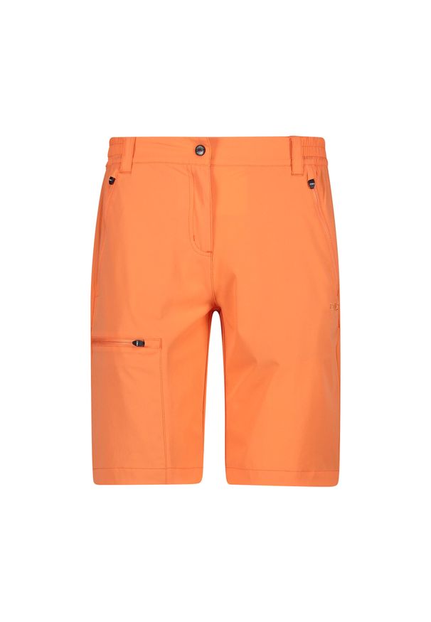 Damskie szorty bermudzkie CMP. Kolor: żółty, wielokolorowy, pomarańczowy. Sport: turystyka piesza