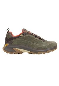 Buty trekkingowe męskie Merrell Moab Speed 2 Leather Wp. Zapięcie: sznurówki. Kolor: zielony. Materiał: tkanina, syntetyk, materiał. Szerokość cholewki: normalna. Sport: turystyka piesza #1