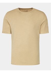 Sisley T-Shirt 3WF0S101K Beżowy Slim Fit. Kolor: beżowy. Materiał: bawełna #1