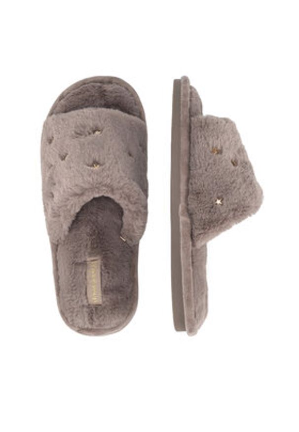 Home & Relax Kapcie P3131521 Beżowy. Kolor: beżowy. Materiał: materiał