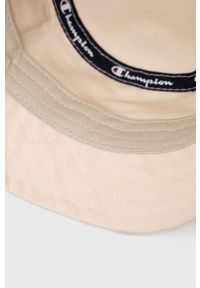 Champion kapelusz bawełniany 805553 kolor beżowy bawełniany. Kolor: beżowy. Materiał: bawełna #3
