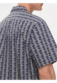 Lacoste Koszula CH8792 Brązowy Regular Fit. Kolor: niebieski. Materiał: bawełna