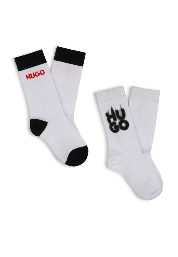 Hugo - Skarpety długie HUGO. Kolor: biały