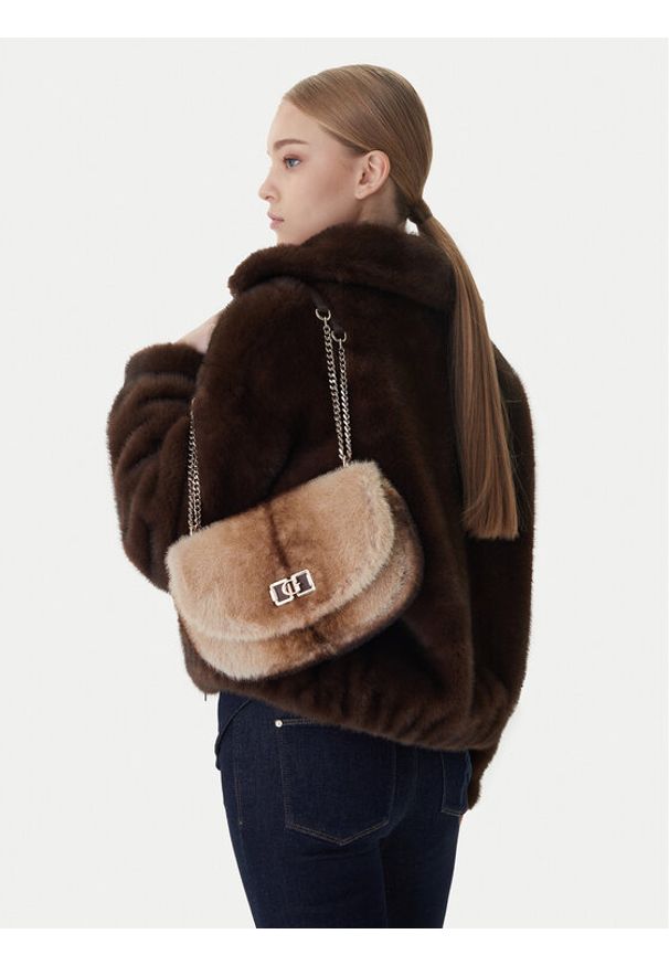 Guess Torebka Mavis HWFG96 74210 Beżowy. Kolor: beżowy. Materiał: skórzane