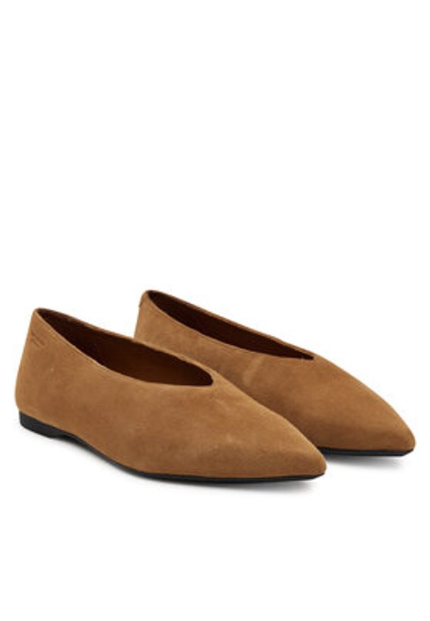 Vagabond Shoemakers Baleriny Hermine 5933-040-14 Brązowy. Kolor: brązowy. Materiał: zamsz, skóra