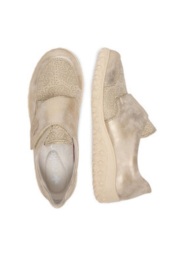 Rieker Półbuty CEO-59552-62 Beżowy. Kolor: beżowy. Materiał: materiał