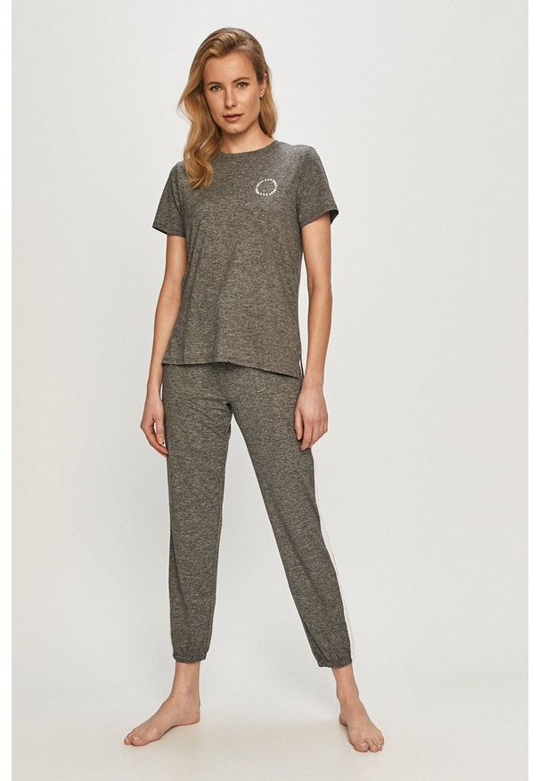 DKNY - Dkny - Spodnie piżamowe. Kolor: szary
