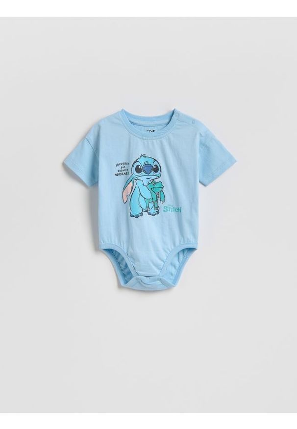 Reserved - Body Lilo i Stitch - niebieski. Kolor: niebieski. Materiał: bawełna, dzianina