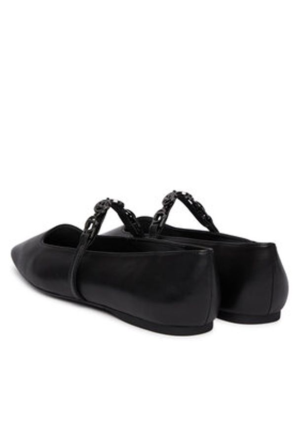 Karl Lagerfeld - KARL LAGERFELD Baleriny Konnie KL40196 Czarny. Kolor: czarny. Materiał: skóra