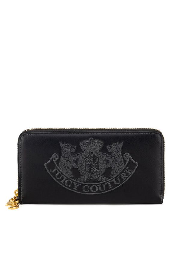 Juicy Couture Duży Portfel Damski BIJXT8652WVP Czarny. Kolor: czarny