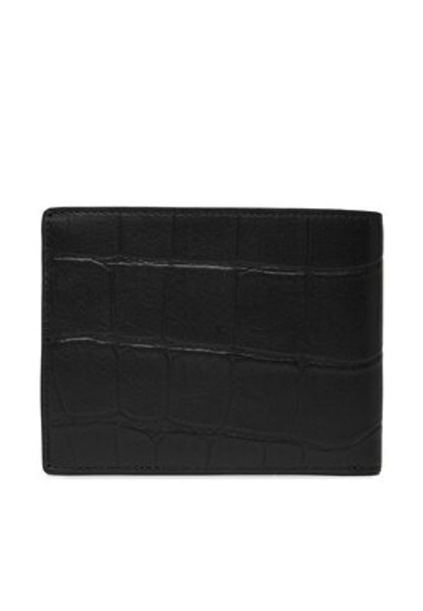 Guess Portfel SMTOCR LEA20 Czarny. Kolor: czarny. Materiał: skóra