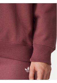 Adidas - adidas Bluza Essentials Crew Long Fleece Sweatshirt KT2279 Brązowy Regular Fit. Kolor: brązowy. Materiał: bawełna #2
