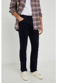 Wrangler spodnie męskie kolor granatowy proste. Kolor: niebieski #2
