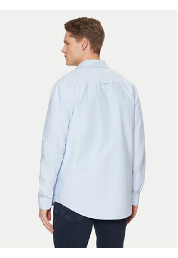 Tommy Jeans Koszula Oxford DM0DM20667 Błękitny Regular Fit. Kolor: niebieski. Materiał: bawełna