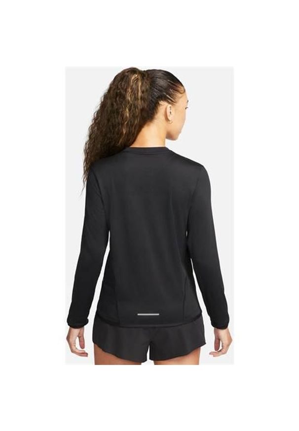 Koszulka treningowa damska Nike Swift. Kolor: czarny. Materiał: poliester. Długość rękawa: długi rękaw. Długość: długie. Sport: fitness
