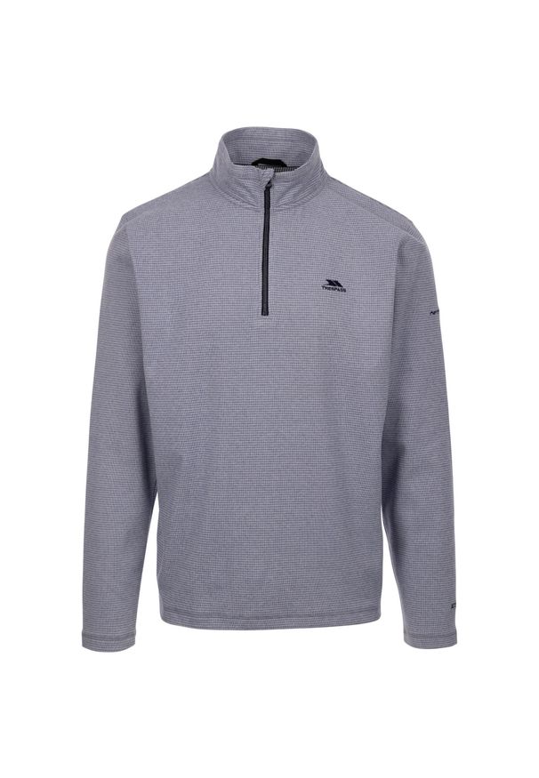 TRESPASS - Męska Bluza Polarowa Dunford. Kolor: niebieski. Materiał: polar. Sezon: zima. Styl: sportowy. Sport: turystyka piesza