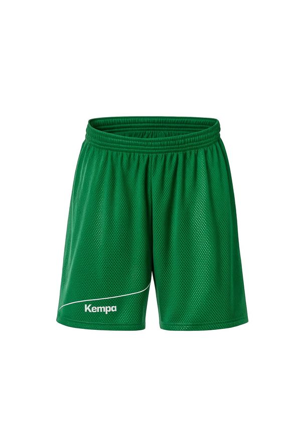 KEMPA - Spodenki dziecięce dwustronne Kempa Player. Kolor: zielony, biały, wielokolorowy. Styl: młodzieżowy, sportowy. Sport: koszykówka