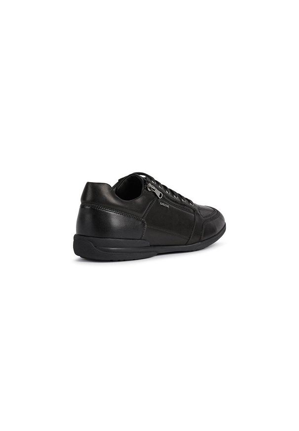Geox - Buty. Nosek buta: okrągły. Zapięcie: sznurówki. Kolor: czarny. Materiał: skóra