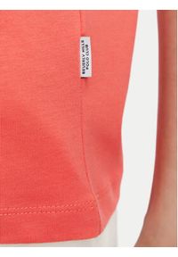 Beverly Hills Polo Club T-Shirt P-SS26W-TS516518 Koralowy Regular Fit. Typ kołnierza: polo. Kolor: pomarańczowy. Materiał: bawełna #5