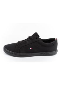TOMMY HILFIGER - Buty trampki męskie Tommy Hilfiger [005960GJ]. Kolor: czarny