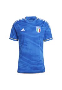 Koszulka do piłki nożnej męska Adidas Italy 23 Home Jersey. Kolor: niebieski. Materiał: jersey