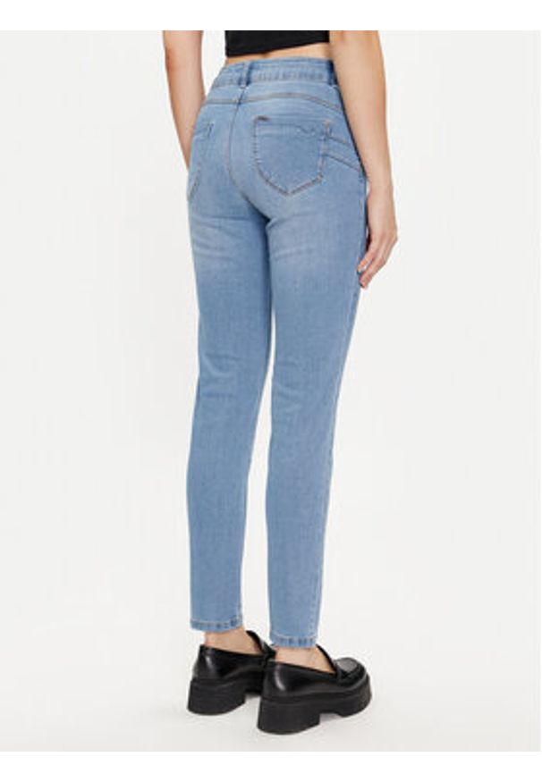 Morgan Jeansy 241-PARDA Niebieski Slim Fit. Kolor: niebieski
