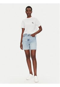 Calvin Klein Jeans Szorty jeansowe J20J225155 Niebieski Relaxed Fit. Kolor: niebieski. Materiał: bawełna #4