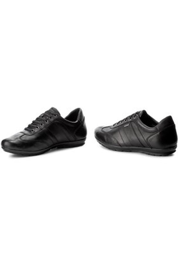 Geox Półbuty U Symbol B Abx B U44P2B 00043 C9999 Czarny. Kolor: czarny. Materiał: skóra